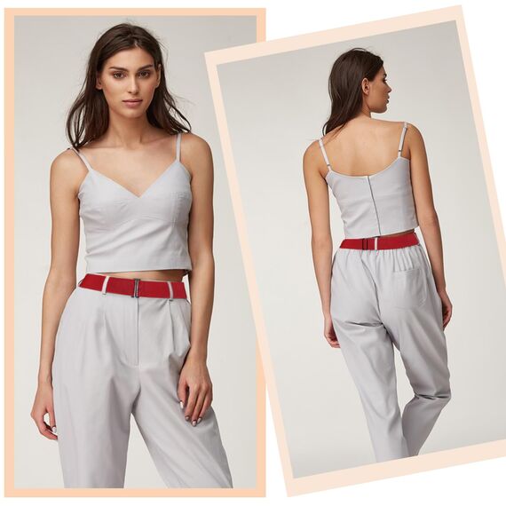 Cobee Unsichtbarer Damengürtel, verstellbarer elastischer Gürtel mit flacher Schnalle, kein sichtbarer Taillengürtel für Jeans, Hosen, Kleider (Rot)