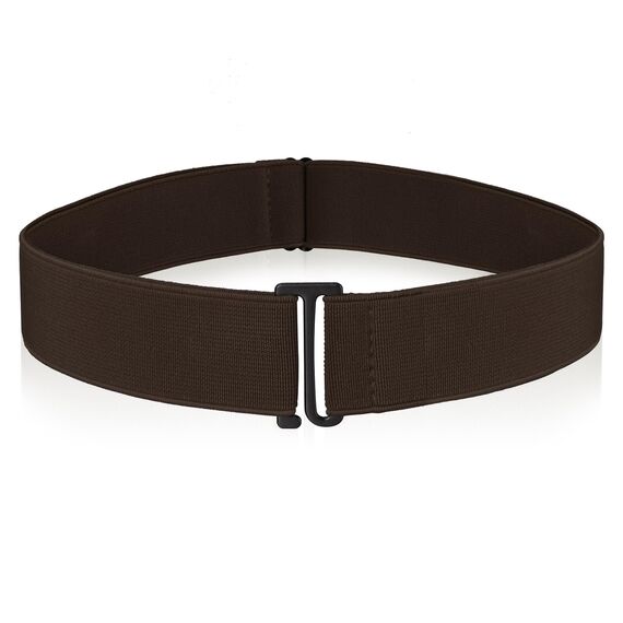 Cobee Unsichtbarer Damengürtel, verstellbarer elastischer Gürtel mit flacher Schnalle, kein sichtbarer Taillengürtel für Jeans, Hosen, Kleider (Kaffee)