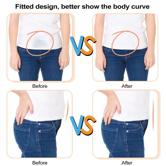 Cobee Unsichtbarer Damengürtel, verstellbarer elastischer Gürtel mit flacher Schnalle, kein sichtbarer Taillengürtel für Jeans, Hosen, Kleider (Blau)