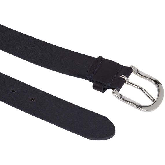 Tommy Hilfiger Damen Gürtel New Danny Belt Ledergürtel, Blau (Night Sky), 90 cm