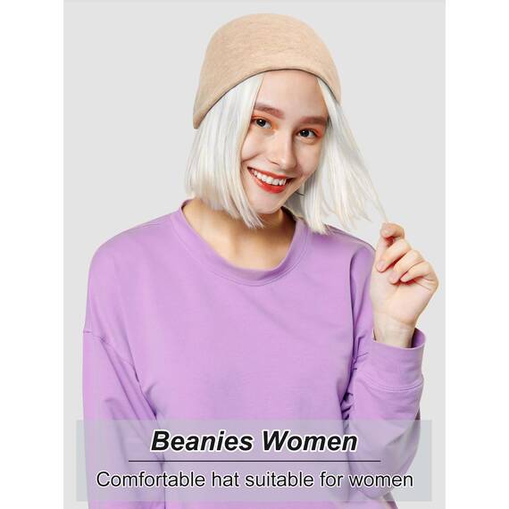 Senker Fashion Slouchy Beanie-Mütze aus Baumwolle, Chemo-Kopfbedeckung für Damen und Herren, weich, leicht, Chemo-Totenkopfmütze, elastische Schlafmütze, Schwarz Khaki, Large