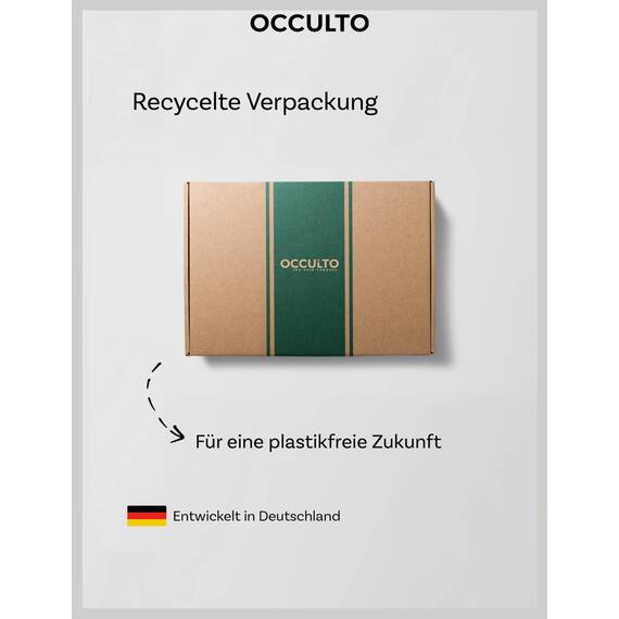 Occulto Leatherpatch Winter Mütze Beanie Khaki
