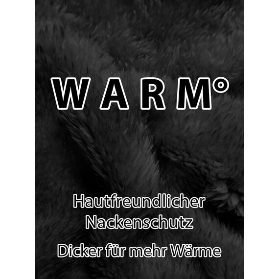 Fuakesor Plüsch Sturmhaube Mütze Winter Thermo Skimaske Fleece Windbeständig Gesichtshaube Mütze Schal Balaclava für Herren Damen (Schwarz)