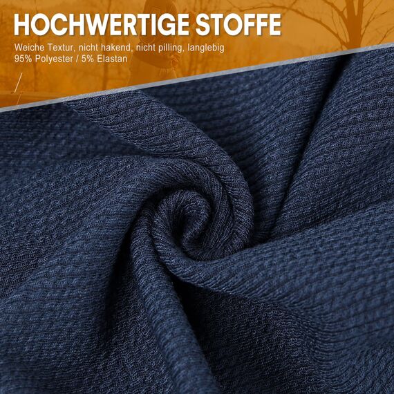 HAMUNI Mütze Damen - Dünne Slouch Beanie Mütze Herren - Leicht Weich Chemo Mützen - Atmungsaktiv Longbeanie - Elastisch Beanie Mütze Ideale für Alle Jahreszeiten (Dunkelblau)