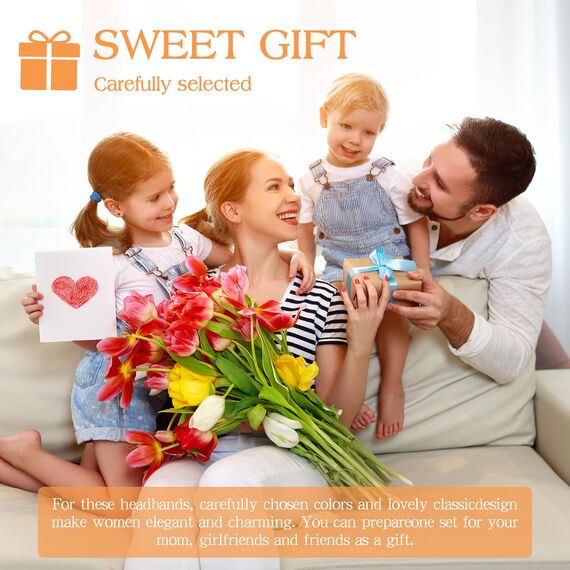 DiyJibb Stirnbänder für Damen, rutschfest, modische Sport-Haarbänder für Damenhaar, weiches Baumwolltuch, dehnbare Stirnbänder für Damen, für Workout, Yoga, Laufen, 7 Stück