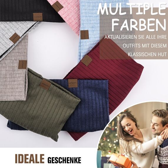 HAMUNI Slouchy Beanie Hip-Hop Weiche Leichte Laufende Beanie Mütze Atmungsaktivität Erwachsene Zwerg Hüte Chemo Cap Schädel Cap für Herren Damen