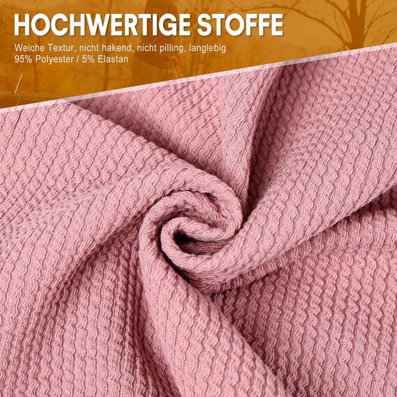 HAMUNI Mütze Damen Dünne Mütze Herren - Slouch Beanie Mütze - Leicht Weich Chemo Mützen - Atmungsaktiv Long Beanie - Elastisch Mützen - Ideale Beanie Mütze für Alle Jahreszeiten (Rosa)