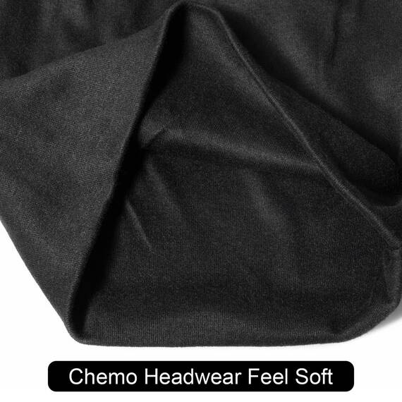 Senker Fashion Slouchy Beanie-Mütze, Baumwolle, Chemo-Kopfbedeckung, für Damen und Herren, 2 Stück, Dunkelgrau/Violett, Large