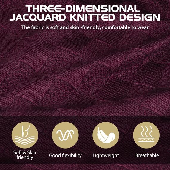 HAMUNI Slouch Beanie Mütze für Herren Damen, Dünne und Leichte Jacquard Jersey Beanies Chemo Kopfbedeckung Mützen Laufmütze Mütze Slouchy Baggy Beanie Unisex Flexible Klassische Winter Sommer Hüte