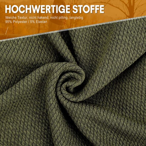 HAMUNI Mütze Damen Dünne Mütze Herren - Slouch Beanie Mütze - Leicht Weich Chemo Mütze - Atmungsaktiv Long Beanie - Elastisch Mütze - Ideale Beanie Mütze für Alle Jahreszeiten (Militärgrün)
