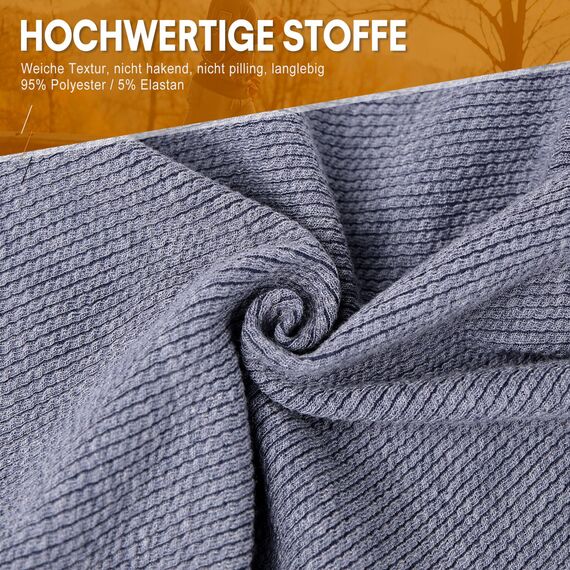 HAMUNI Mütze Damen Dünne Mütze Herren - Slouch Beanie Mützen - Leicht Weich Chemo Mützen - Atmungsaktiv Elastisch Long Beanie Ideale für Alle Jahreszeiten (Hellblau)