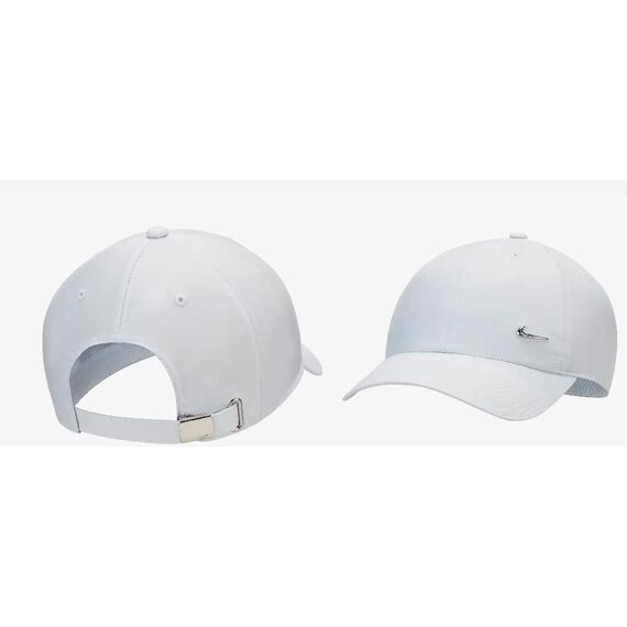 Nike 943092-043 U NSW DF H86 Metal Swoosh Cap Hat Unisex Adult Pure Platinum/METALLIC Silver 1SIZE