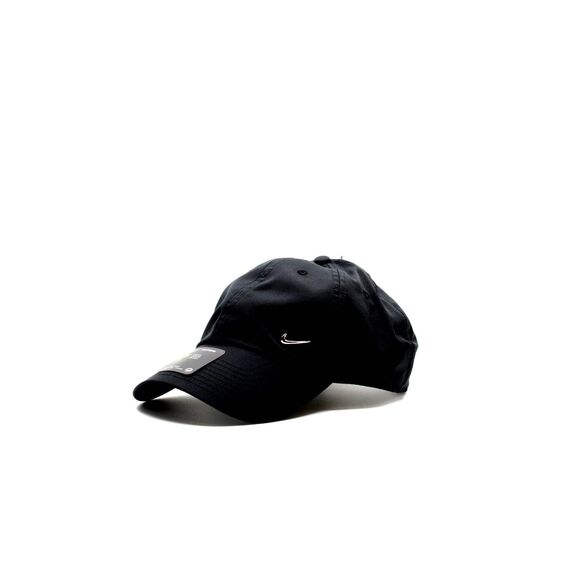 Nike Herren Metal Swoosh H86 Kappe, Black/Metallic Silver, One size, 943092