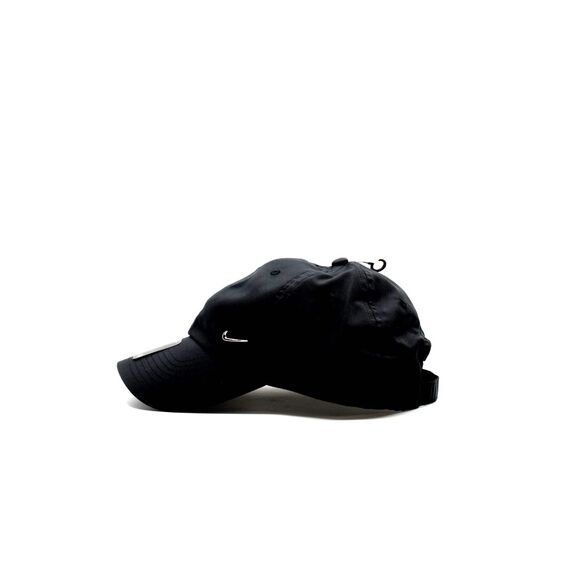 Nike Herren Metal Swoosh H86 Kappe, Black/Metallic Silver, One size, 943092