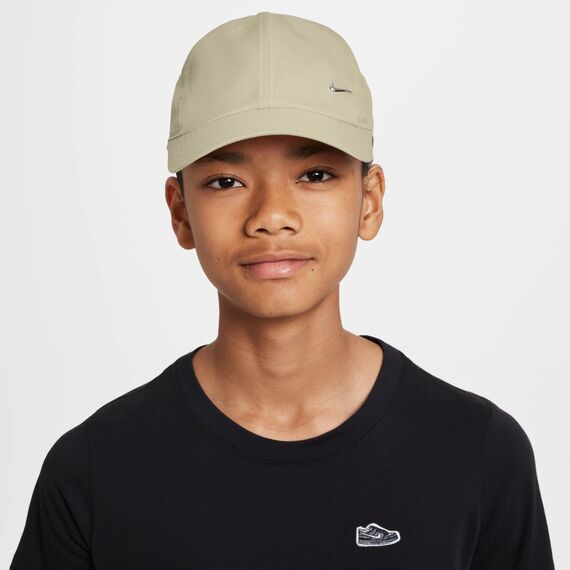 Nike Dri-Fit Club Unstrukturierte Metall-Swoosh-Cap Für Kinder, Lt Khaki, FB5064-229, 1SIZE
