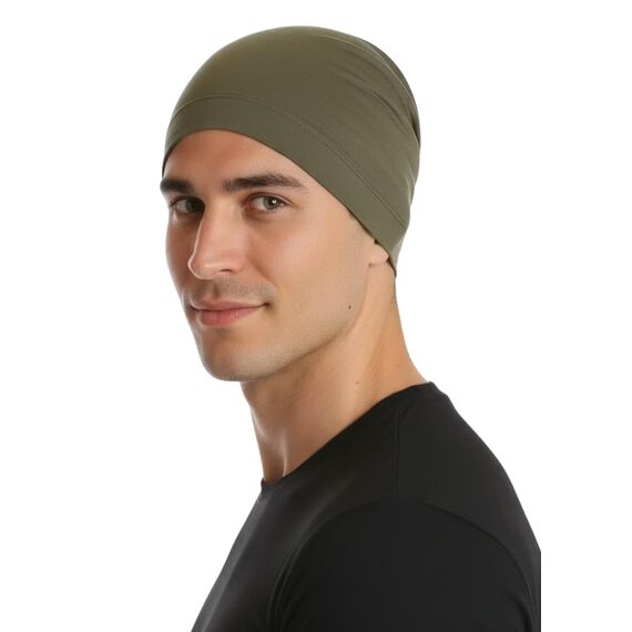 Deresina Bambus Chemo-Kopfbedeckung für Frauen & Männer – Ultra-weiche, atmungsaktive Schlafmütze bei Alopezie & Haarausfall, leichte Beanie für Tag & Nacht (Latte – Einheitsgröße)