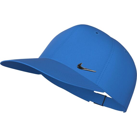 Nike Kinder Dri-FIT Club Unstructured Metal Swoosh Baseballkappe, Photo Blue, Einheitsgröße