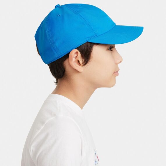 Nike Kinder Dri-FIT Club Unstructured Metal Swoosh Baseballkappe, Photo Blue, Einheitsgröße