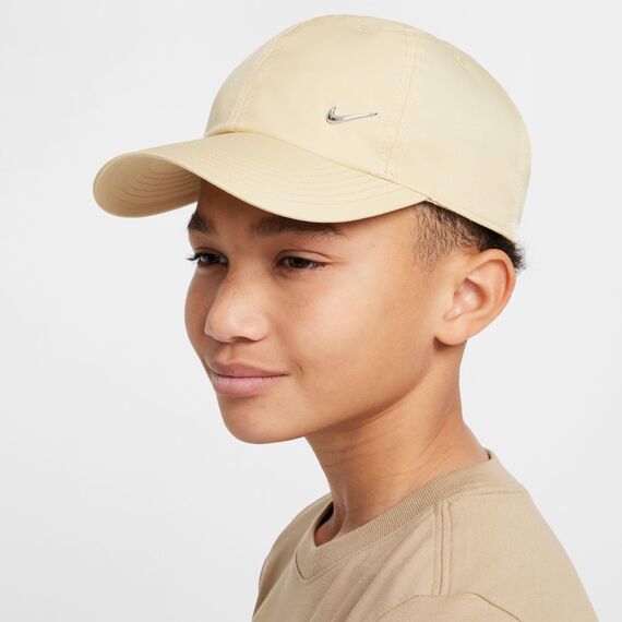 Nike Dri-Fit Club Unstrukturierte Metall-Swoosh-Cap Für Kinder, Team Gold, FB5064-783, 1SIZE