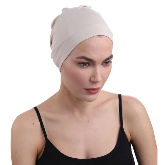 Deresina Bambus Chemo-Kopfbedeckung für Frauen & Männer – Ultra-weiche, atmungsaktive Schlafmütze bei Alopezie & Haarausfall, leichte Beanie für Tag & Nacht (Umbra Taupe - Einheitsgröße)