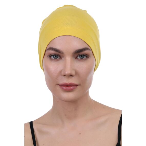 Deresina Bambus Chemo-Kopfbedeckung für Frauen & Männer – Ultra-weiche, atmungsaktive Schlafmütze bei Alopezie & Haarausfall, leichte Beanie für Tag & Nacht (Sunglow2 - Einheitsgröße)