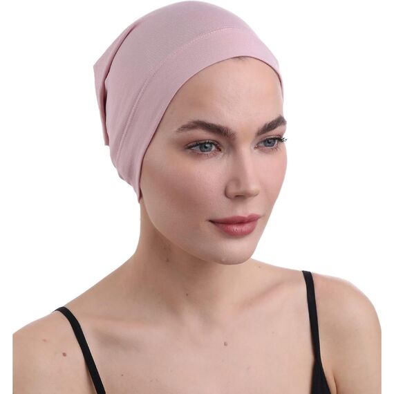 Deresina Bambus Chemo-Kopfbedeckung für Frauen & Männer – Ultra-weiche, atmungsaktive Schlafmütze bei Alopezie & Haarausfall, leichte Beanie für Tag & Nacht (Puderrosa - Einheitsgröße)