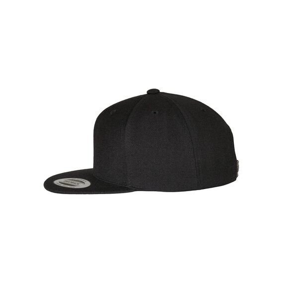 Flexfit Classic Snapback Cap, Mütze Unisex Kappe für Kinder, One Size, Farbe Black