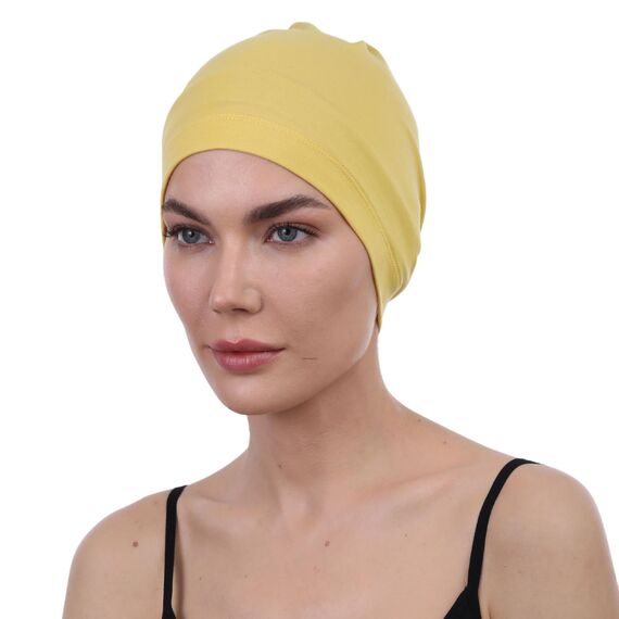 Deresina Bambus Chemo-Kopfbedeckung für Frauen & Männer – Ultra-weiche, atmungsaktive Schlafmütze bei Alopezie & Haarausfall, leichte Beanie für Tag & Nacht (Sunglow2 - Einheitsgröße)