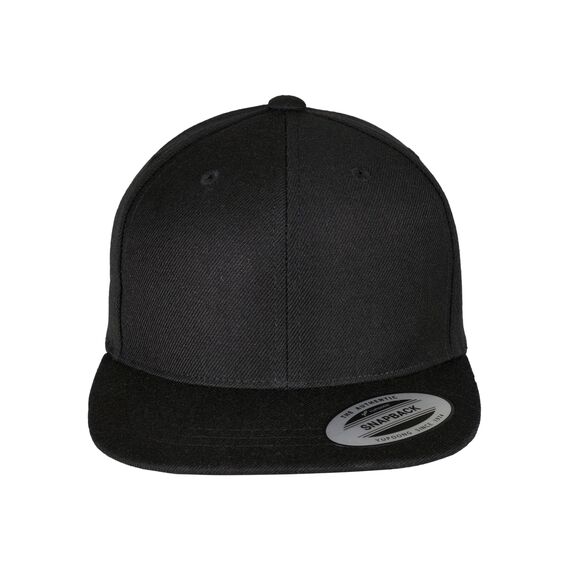 Flexfit Classic Snapback Cap, Mütze Unisex Kappe für Kinder, One Size, Farbe Black