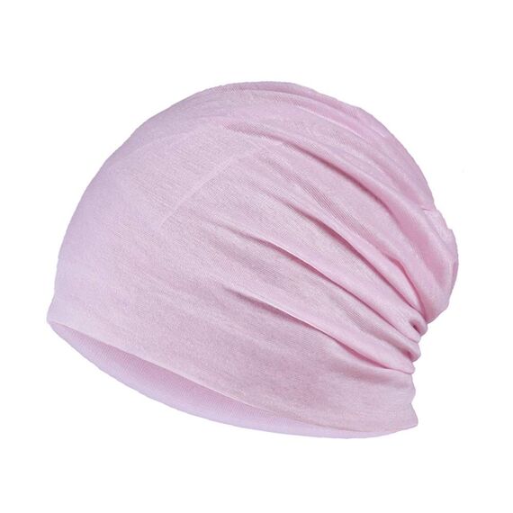 YOFASEN Slouchy Beanie Mütze - Chemo Cancer Kopfbedeckung aus Baumwolle Schlafmütze Turban Kopfbedeckung Strecken Muslimisches Kopftuch für Frauen Männer, Fluoreszierendes Rosa, One size