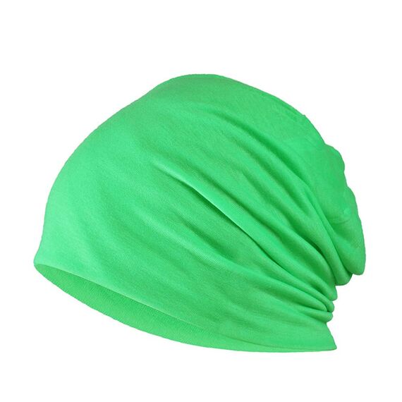 YOFASEN Slouchy Beanie Mütze - Chemo Cancer Kopfbedeckung aus Baumwolle Schlafmütze Turban Kopfbedeckung Strecken Muslimisches Kopftuch für Frauen Männer, Grün, One size