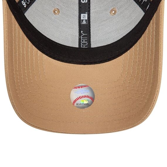 New Era New York Yankees MLB League Essential Tonal Beige 9Forty Verstellbare Damen Cap - One-Size
