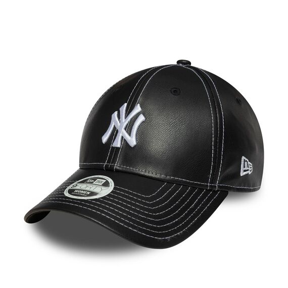 New Era New York Yankees 9Forty Topstitch Women Cap Schwarz - One-Size