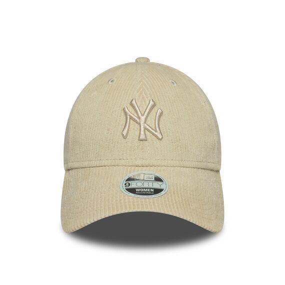 New Era New York Yankees 9Forty Women Cord Cap Beige - One-Size