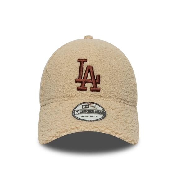 New Era Los Angeles Dodgers 9Forty Women Borg Teddy Cap Beige - One-Size