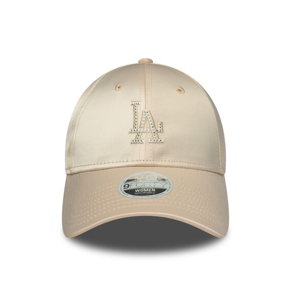 New Era Los Angeles Dodgers 9Forty Women Satin Rhinestone Cap Beige - One-Size