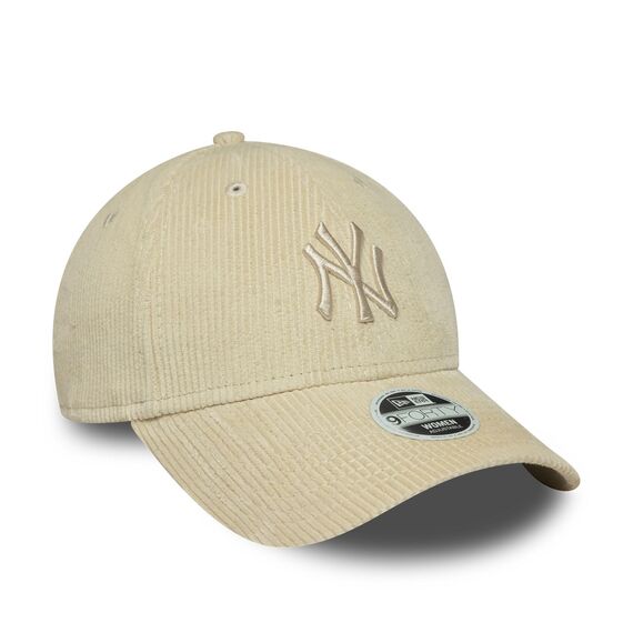 New Era New York Yankees 9Forty Women Cord Cap Beige - One-Size