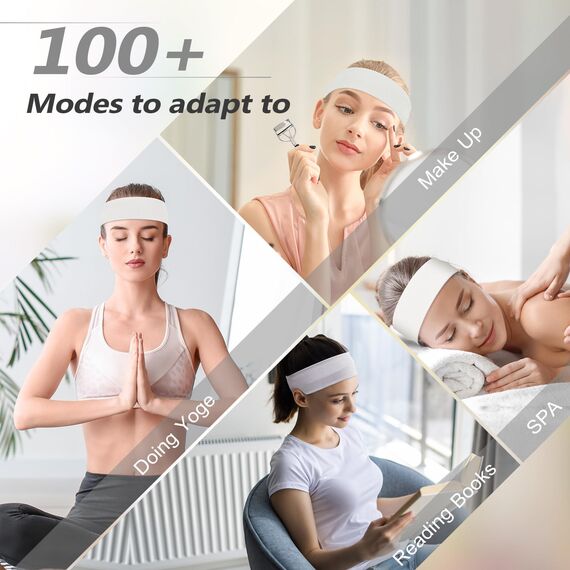 DiyJibb Stirnbänder für Damen, dehnbar, rutschfest, weiches Baumwolltuch, Haarbänder für Sport, Workout, Yoga und Laufen, 7 Stück