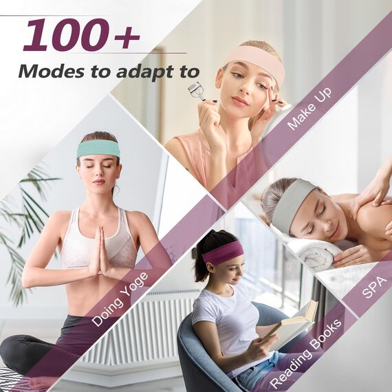 DiyJibb Stirnbänder für Damen, dehnbar, rutschfest, weiches Baumwolltuch, Haarbänder für Sport, Workout, Yoga und Laufen, 7 Stück