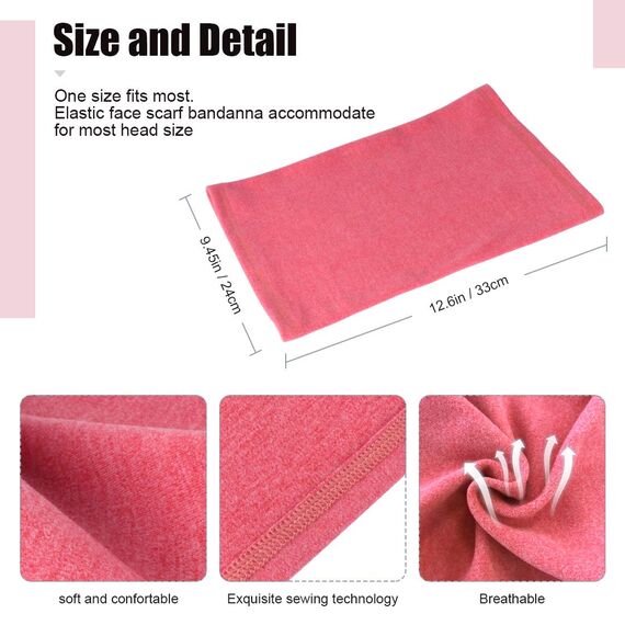 HEGCOIIE 2 Stück Damen Herren Winter Loop Schal Weichem Fleece Halswärmer Winddicht Ski Maske Schlauchschal Warmer für Skifahren Laufen Radfahren… (Rose+Lila)