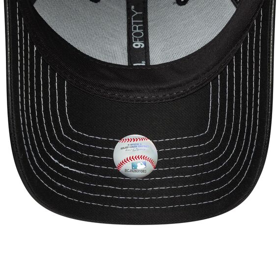 New Era New York Yankees 9Forty Topstitch Women Cap Schwarz - One-Size