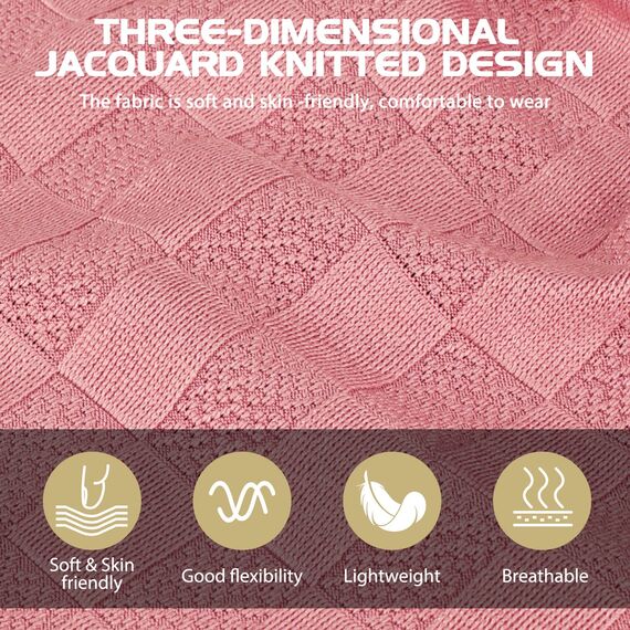 HAMUNI Slouch Beanie Mütze für Herren Damen, Dünne und Leichte Jacquard Jersey Beanies Chemo Kopfbedeckung Mützen Laufmütze Mütze Slouchy Baggy Beanie Unisex Flexible Klassische Winter Sommer Hüte