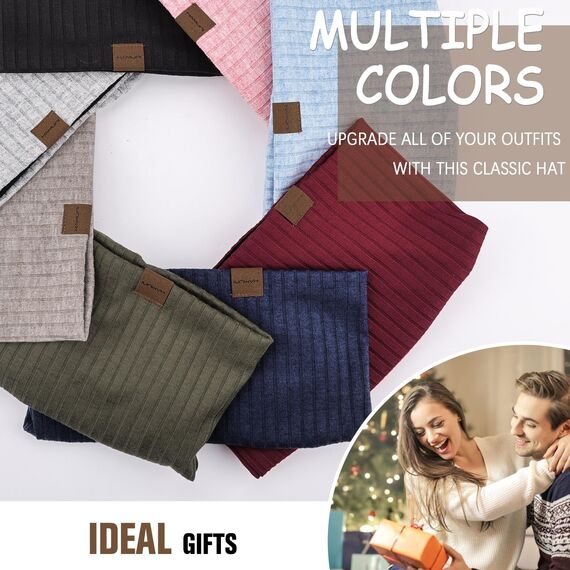 HAMUNI Slouchy Beanie Hip-Hop Weiche Leichte Laufende Beanie Mütze Atmungsaktivität Erwachsene Zwerg Hüte Chemo Cap Schädel Cap für Herren Damen