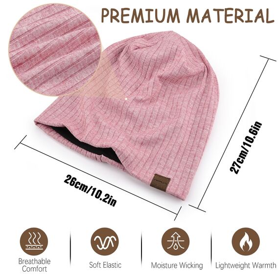 HAMUNI Slouchy Beanie Hip-Hop Weiche Leichte Laufende Beanie Mütze Atmungsaktivität Erwachsene Zwerg Hüte Chemo Cap Schädel Cap für Herren Damen