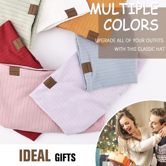 HAMUNI Slouchy Beanie Hip-Hop Weiche Leichte Laufende Beanie Mütze Atmungsaktivität Erwachsene Zwerg Hüte Chemo Cap Schädel Cap für Herren Damen (Korallenpulver)