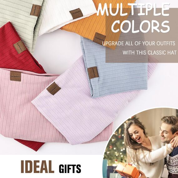 HAMUNI Slouchy Beanie Hip-Hop Weiche Leichte Laufende Beanie Mütze Atmungsaktivität Erwachsene Zwerg Hüte Chemo Cap Schädel Cap für Herren Damen (Nebelblau)