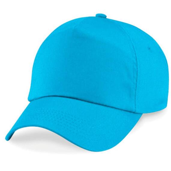 Shirtinstyle Basecap Cap 5 Panel Cap Verschluss Klettverschluss Größe Unisex, Farbe surfblue
