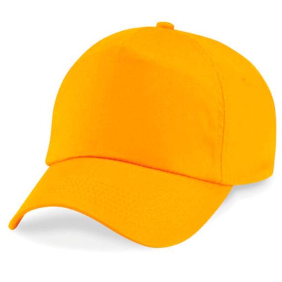 Shirtinstyle Basecap Cap 5 Panel Cap Verschluss Klettverschluss Größe Unisex, Farbe gelb