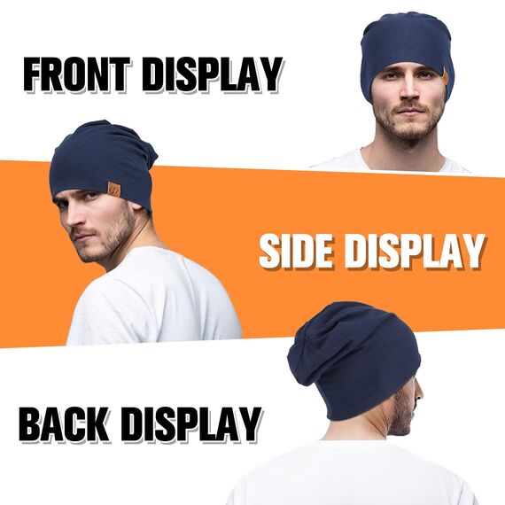 HASAGEI Mütze Damen Leicht Weich Unisex Slouch Beanie Elastisch Mütze Herren für alle Jahreszeiten