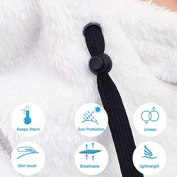 Shy Velvet Plüsch Sturmhaube Mütze Winter Thermo Skimaske Wolle Balaclava für Radfahren, Snowboarden, Skifahren, Motorradfahren Winddicht Gesichtshaube für Herren/Damen